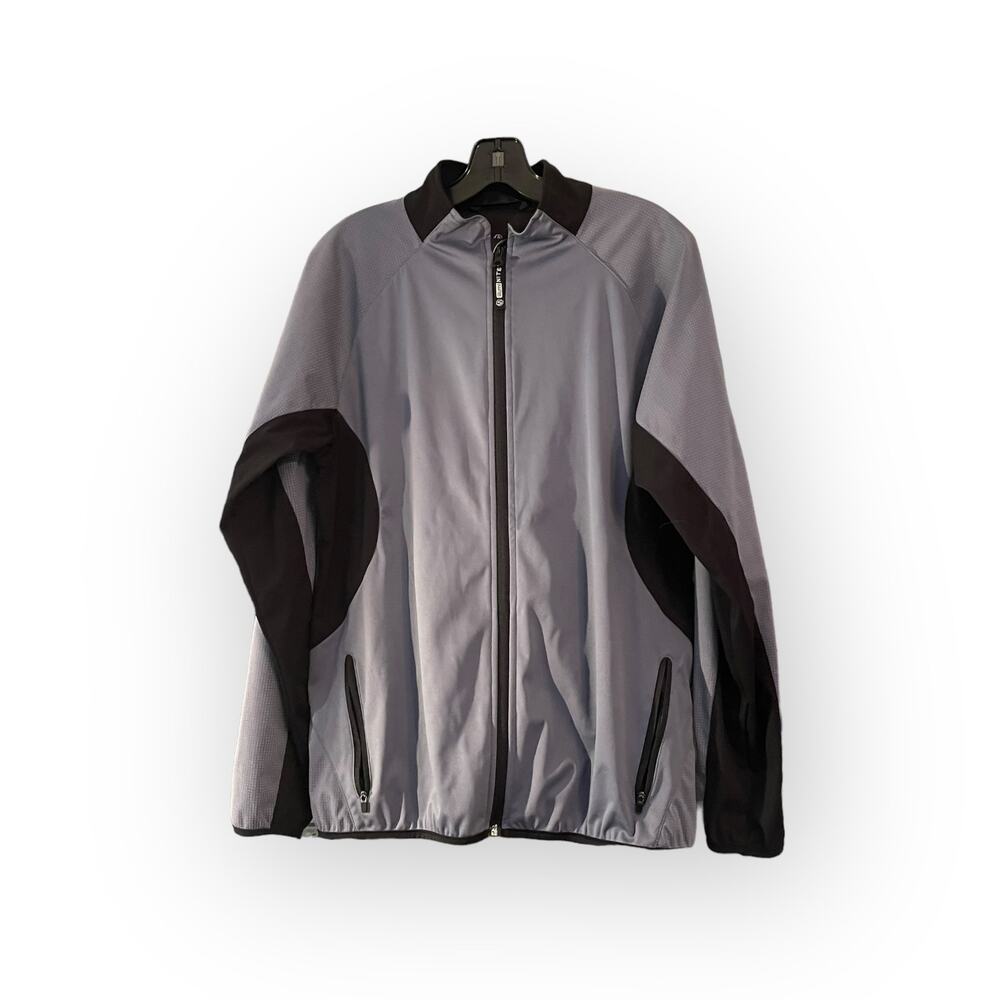 IllumiNITE Running Jacket Men's M Gray Black Reflective Activewear Running
